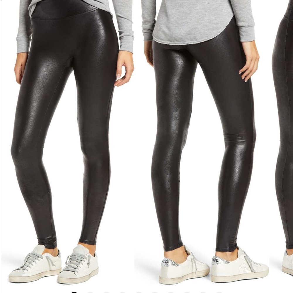 Spanx faux leather leggings